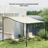 Outsunny Copertina de rezerva pentru pergola 2,5 x 3(m), Bej(m-2)