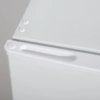 HOMCOM Mini-koelkast, 91 liter capaciteit, vriesvak, verstelbare schappen, stille werking, compacte afmetingen, kunststof, staal, wit(m-10)