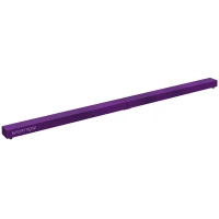SPORTNOW Trave de Ginástica Dobrável 210 cm em Veludo Trave de Equilíbrio com Fundo Antiderrapante para Crianças e Adultos Violeta(m-8)