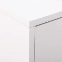 HOMCOM Móvel para 12 Pares de Sapatos Armário Estreito 2 Gavetas Basculantes e 1 Gaveta 75x26x110 cm Branco(m-4)