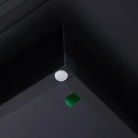 Modern Coffee Table with App-Controlled LED, 2-Drawer and Open Storage, Centre Table with USB-Powered, 100L x 50W x 42.5H cm, Black(m-7)