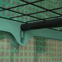 Outsunny Mini Estufa de Jardim a 4 Níveis com Capa Pe Reforçada Porta Enrolável e Prateleiras 120x50x170 cm Verde(m-4)