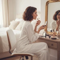 HOMCOM Silla de Escritorio sin Brazos Giratoria con Respaldo Curvado Asiento Forma U Altura Ajustable Basculante Blanco(m-9)