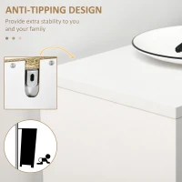 HOMCOM Three Drawer Slim Shoe Storage Cabinet, 12 Shoe Pairs - White(m-6)