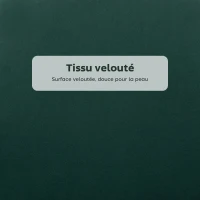 HOMCOM Lot de 2 tabourets de bar, chaises de bar avec dossier et repose-pieds, pieds en acier, 54 x 55 x 97 cm, vert foncé(m-5)