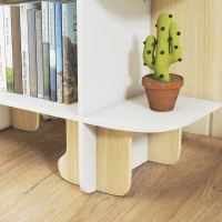 AIYAPLAY Estante Infantil Móvel de Arrumação para Brinquedos e Livros 6 Compartimentos 120x28x72,2cm Madeira Natural(m-5)