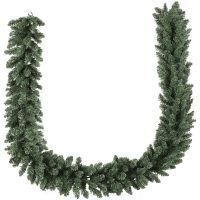 HOMCOM 2,7 m künstliche Weihnachtsgirlande Dekoration mit 216 Spitzen Tannengirlande für Treppen Kamin Grün