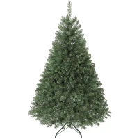 HOMCOM Künstlicher Weihnachtsbaum, 150 cm, klappbare Äste, Metallständer, vielseitig, Grün(m-10)