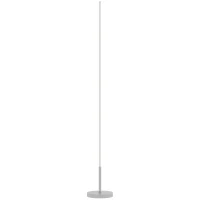 HOMCOM Lampada da Terra LED Alta 150 cm con Temperatura del Colore Regolabile e Telecomando, Argento(m-1)