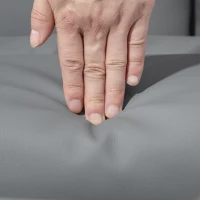 HOMCOM Poltrona Relax com Descanso para os Pés Poltrona de Relaxamento Reclinável Giratória 360° 76x81x101cm Cinza Claro(m-5)