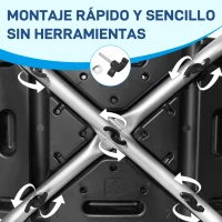 HOMCOM Taburete de Ducha Silla Ducha Personas Mayores con Altura Regulable de Aluminio Antideslizante Carga 135 kg Negro(m-8)