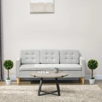 HOMCOM Set of 2 Decorative Artificial Plants Ball Trees with Flower for Home Indoor Outdoor Decor, 60cm ,Pink(m-10)