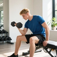 HOMCOM Ensemble d'haltères courtes, lot de 2 haltères hexagonaux recouverts de caoutchouc, acier noir(m-10)