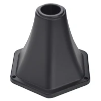 Outsunny Set 2 Lampioncini Solari da Esterno a 3 Luci Impermeabili IP44, 51.5x47x182.5cm, Nero(m-9)