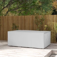 Outsunny Copertura protettiva per mobili da giardino Invernale Impermeabile Anti-UV Telo 600D Oxford 210 x 140 x 80 cm Grigio(m-2)