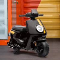 AIYAPLAY Scooter électrique enfants moto porteur pour enfants phare et musique, marche avant/arrière, roues d'entraînement(m-10)