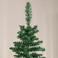 HOMCOM Weihnachtsbaum künstliche Künstliche Tanne Christbaum, inkl Ständer Weihnachtsstern 2,1 m, Grün(m-9)