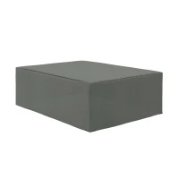 Outsunny 600D Oxford Patio Garden Furniture Dining Table Chair Set Cover - Waterproof and Anti-UV Water Protector, 275L x 205W x 90H cm, Grey(m-1)