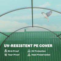 Outsunny 6 x 3 x 2m Walk-in Outdoor Garden Greenhouse Polytunnel with Door and Windows(m-4)