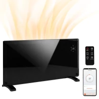 HOMCOM 2000W 5-35℃ Smart Control Heater - Black(m-10)