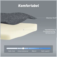 HOMCOM 3-in-1 Schlafsessel mit Bett-Funktion, Liegesessel, verstellbare Rückenlehne, Buchenholzbeine, Kissen, Grau(m-6)