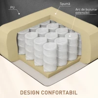 Homcom Fotoliu Masaj Negru – 5 Moduri, inclinabil & Cu Suport Picioare(m-6)