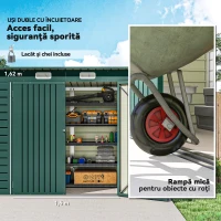 Outsunny Sopron Gradina 8×4 ft – Otel Galvanizat pentru Depozitare(m-6)