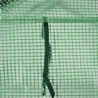 Outsunny Serre de Jardin avec Étagères 3 Niveaux, Petite Serre de Balcon en Bâche PE 140 g/㎡ Renforcée 143 x 138 x 190 cm, Vert(m-8)