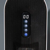 HOMCOM Ceramic Space Heater, Indoor Tower Heater with 45 Degree Oscillation, Remote Control, 24H Timer, 1200W/2000W(m-12)