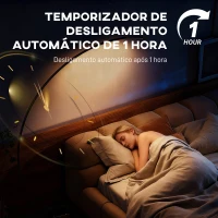 HOMCOM Candeeiro de Pé em Forma de Arco com Brilho e Temperaturas de Cor Ajustáveis 3000K-6500K 120x27x172 cm Prata(m-7)