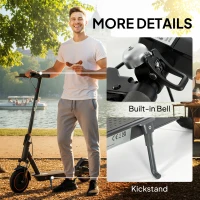 SPORTNOW Foldable Electric Scooter with 350W Motor, Up to 25km/h(m-8)