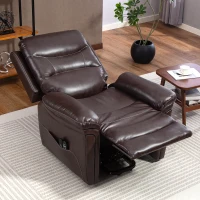 HOMCOM Power Lift Recliner Chair with Vibration Massage, Heat, USB - Brown(m-9)