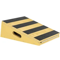 SPORTNOW Portable Slant Board, Adjustable Incline Board Calf Stretcher with Extra Side-Handle Design for Home Gym(m-1)