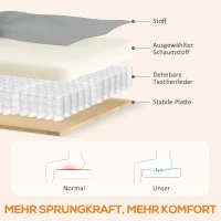 HOMCOM Massagesessel mit Rücklehnfunktion, Kunstleder, elektrisch verstellbar, Fußstütze, Seitentasche, Stahlrahmen, Grau(m-7)