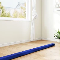 SPORTNOW Poutre gymnastique pliable 240 cm en velours, poutre d'équilibre avec fond antidérapant, pour enfants et adultes, bleu(m-8)