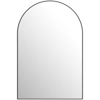 HOMCOM 60 x 90cm Arched Home Mirror - Black(m-1)