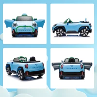 AIYAPLAY Coche Eléctrico para Niños de +3 Años MINI Concept Aceman con Bluetooth Mando a Distancia Motor Doble Azul(m-9)