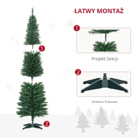 Choinka Drzewko świąteczne Sztuczna jodła Choinka z jagodami metalowy stojak PET(m-7)