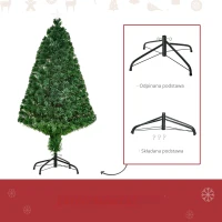 HOMCOM CHOINKA SZTUCZNA ZIELONA 120 CM(m-4)