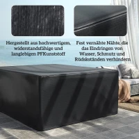 Outsunny Schutzhülle für Gartenmöbel Winterfest Wasserdicht Abdeckung Anti-UV Abdeckplane 235 x 190 x 90cm Schwarz(m-5)