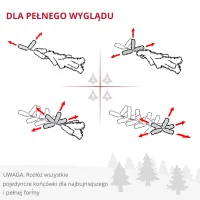 Choinka Drzewko świąteczne Sztuczna jodła Choinka z jagodami metalowy stojak PET(m-5)
