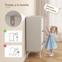 HOMCOM Zapatero Entrada Recibidor con Estantes Ajustables Compartimento Abierto para 15 Pares de Zapatos 75x35x97 cm Blanco(m-8)