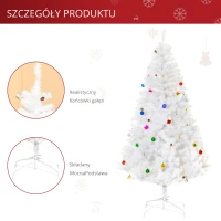 HOMCOM CHOINKA SZTUCZNA biała 180 CM STOJAK(m-5)