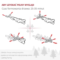 Sztuczna choinka 180 cm z sztucznym śniegiem, do wnętrz(m-6)