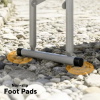 Outsunny Three-Piece Folding Picnic Table and Bench Set - White(m-8)