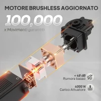 HOMCOM Poltrona Reclinabile con Riscaldamento, 8 Punti Massaggio e 5 Modalità, Tessuto Ciniglia, Grigio Carbone(m-4)