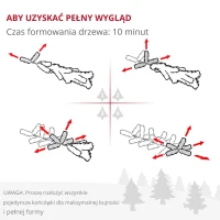 HOMCOM Sztuczna choinka, 150 cm z 1724 gałęziami, metalowa podstawa, Zielona(m-7)