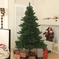 HOMCOM Choinka Jodła Kaukaska, Naturalny Wygląd, Szer. & Bujna, 180 x śr. 120 cm, Zielona(m-2)