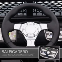 HOMCOM Coche Eléctrico para Niños de +3 Años Vehículo Todoterreno de Batería 12V con Control Remoto 100x65x72 cm Negro(m-5)