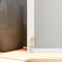 Outsunny 4.7 x 2.5FT Garden Shed, Lockable Outdoor Storage with Openable Lid, Small Shed for 2 Trash Cans, Tools, Patio, Light Grey(m-9)